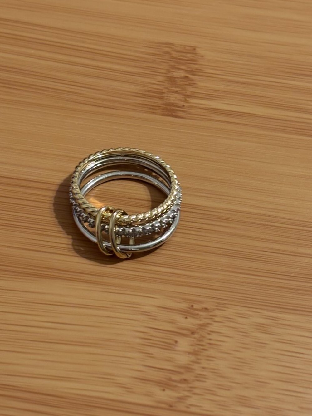 Trio Stacking Interlocking Rings - Picture 3 of 3